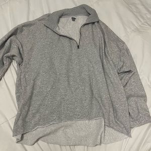 Quarter zip sweatshirt oversized